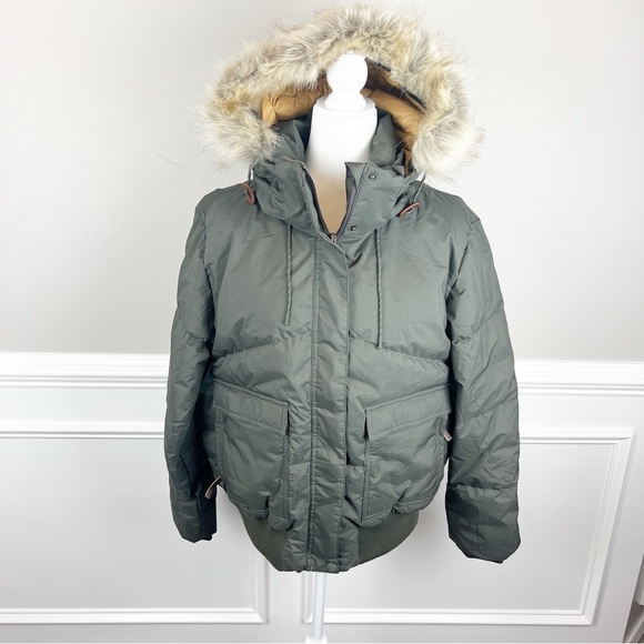 Prana Jackets & Blazers - NEW Prana size L Kromata Bomber Down Jacket in olive black